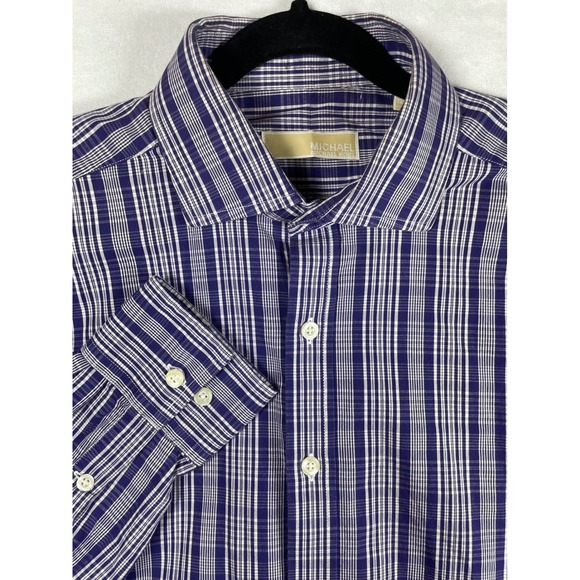 MICHAEL Michael Kors Other - michael kors mens 100% cotton plaid button down 16 32/33 preppy old money